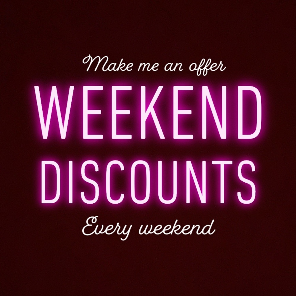 ❌⭕️WEEKEND DISCOUNTS ❌⭕️